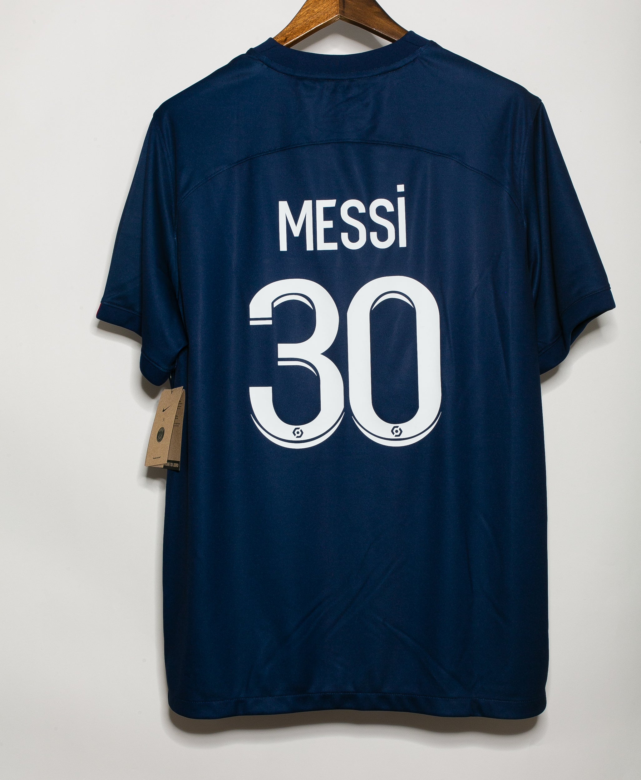 Paris Saint-Germain LS Home Stadium Shirt 2022-23 with Messi 30 printing