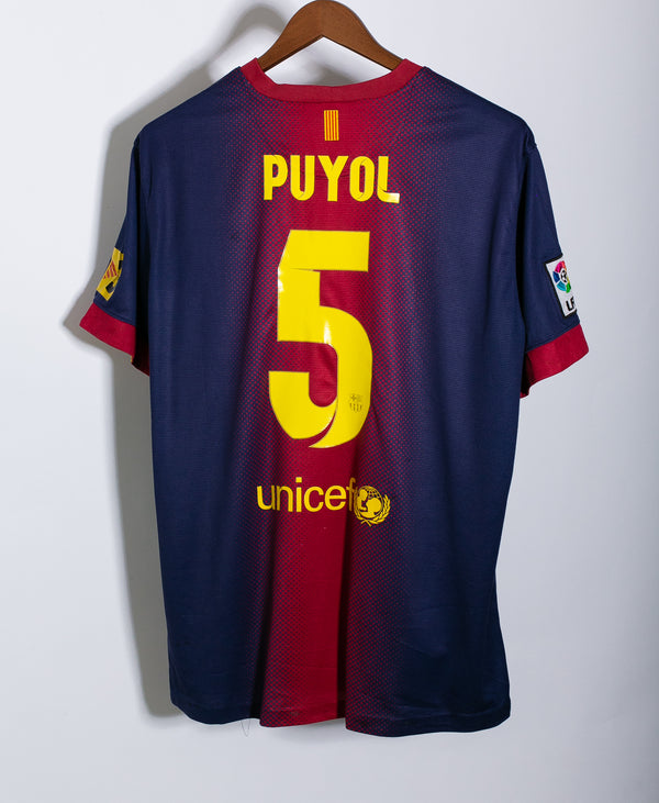 Barcelona 2013-14 Puyol Home Kit (XL)