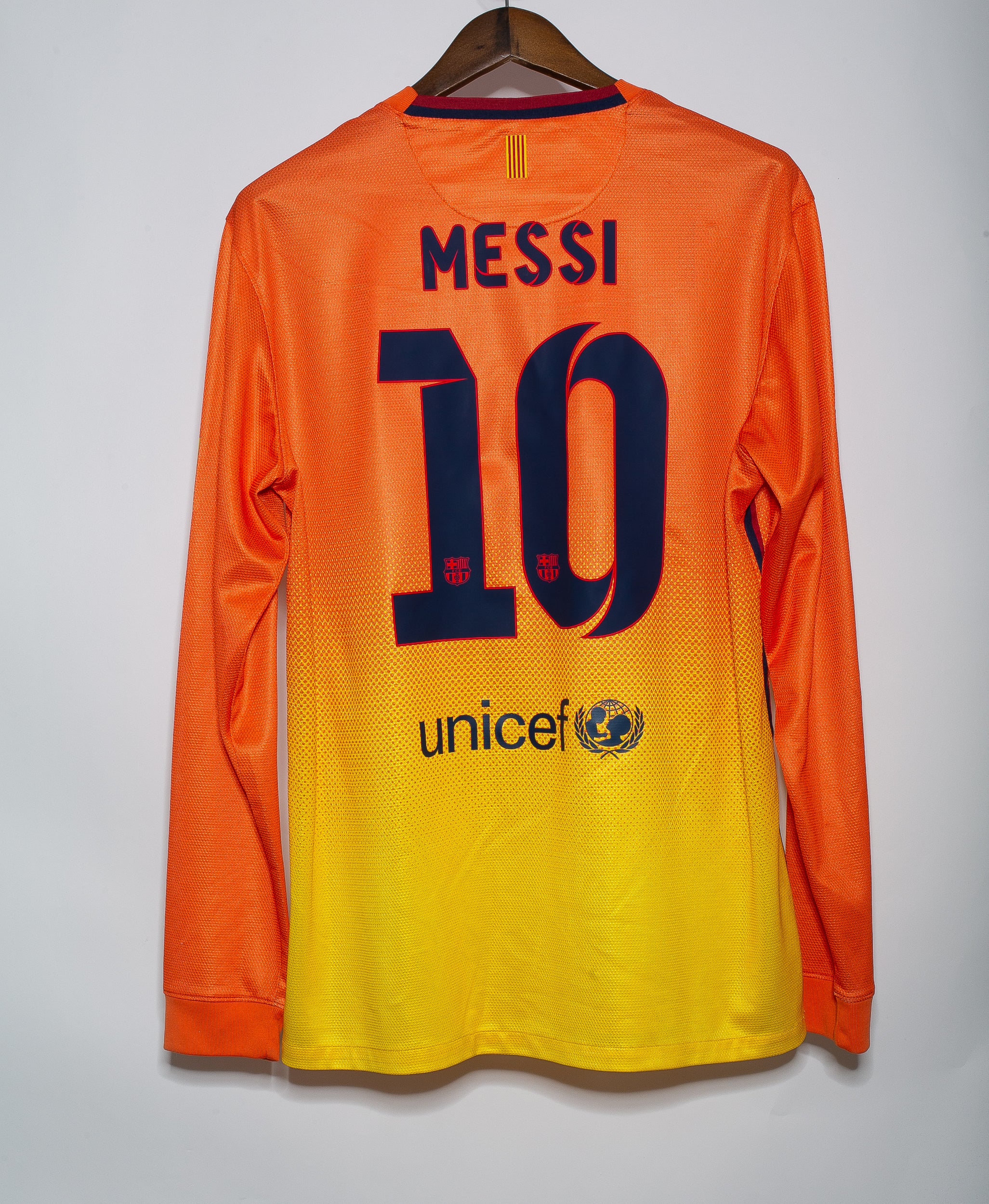 Barcelona 2012-13 Messi Long Sleeve Away Kit (L) – Saturdays Football