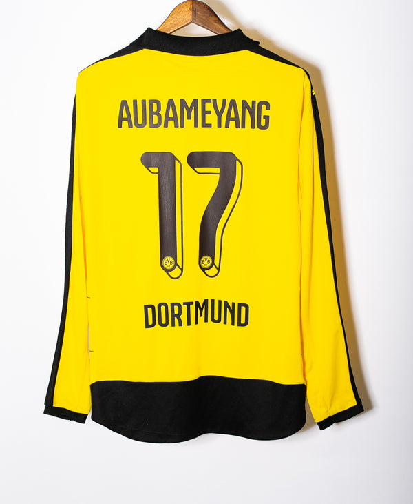 Dortmund 2015-16 Aubameyang Long Sleeve Home Kit (L)