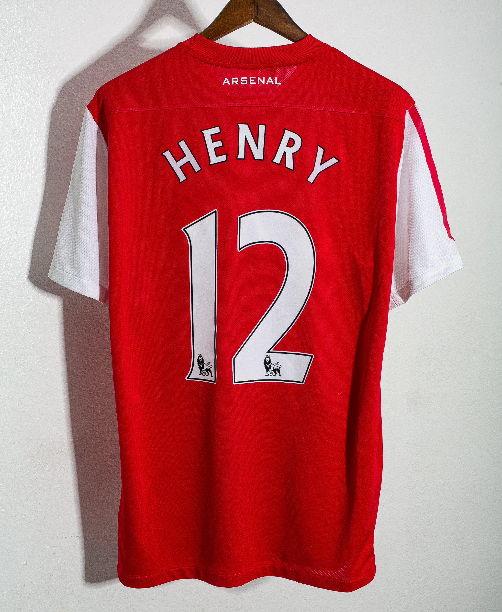 2011-12 Arsenal Home Name Number Set #12 HENRY Premier League Repro –  Kitroom Football