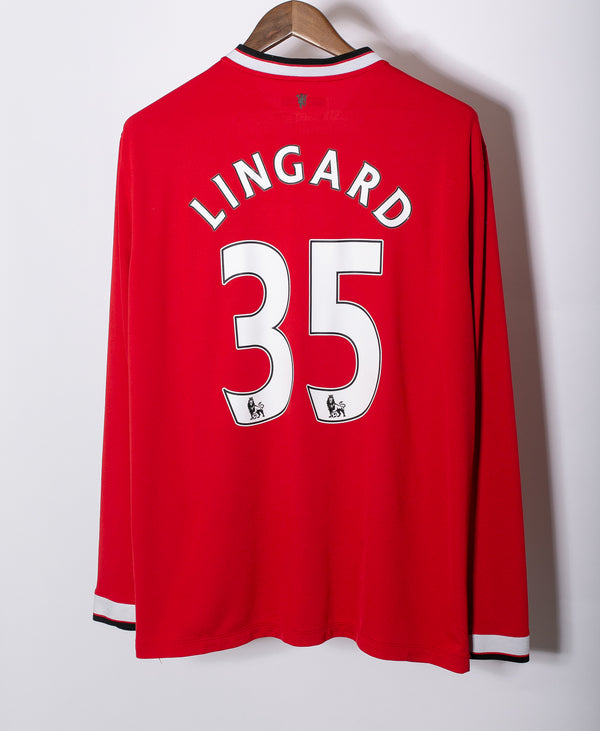 Manchester United 2014-15 Lingard Long Sleeve Home Kit (XL)