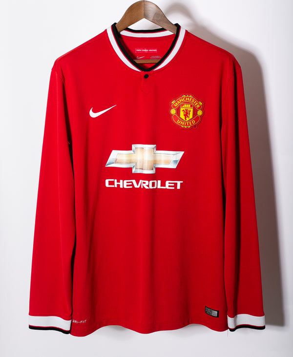 Manchester United 2014-15 Lingard Long Sleeve Home Kit (XL)
