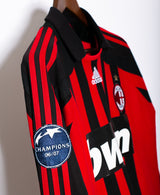 AC Milan 2006-07 Pirlo Long Sleeve Home Kit (L)