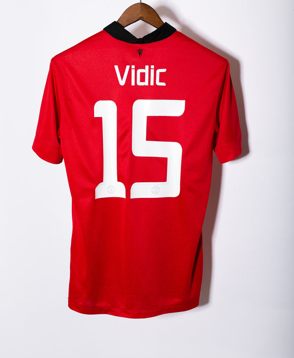 Manchester United 2013-14 Vidic Home Kit (M)
