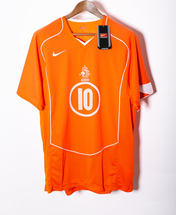 Netherlands 2004 V. Nistelrooy Home Kit NWT (L)