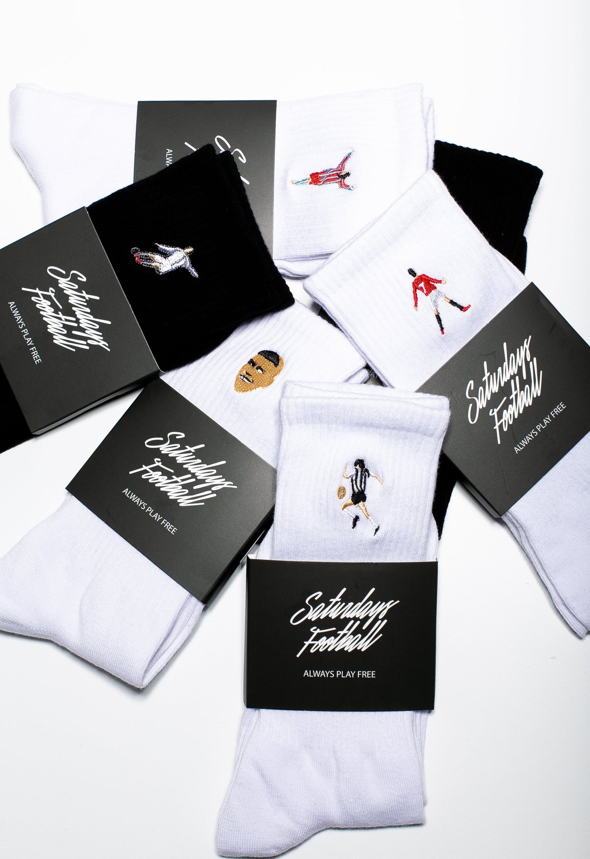 Saturdays Football Embroidered O Rei Legend Socks, lifestyle photo 2
