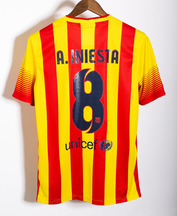 Barcelona 2013-14 Iniesta Away Kit (S)