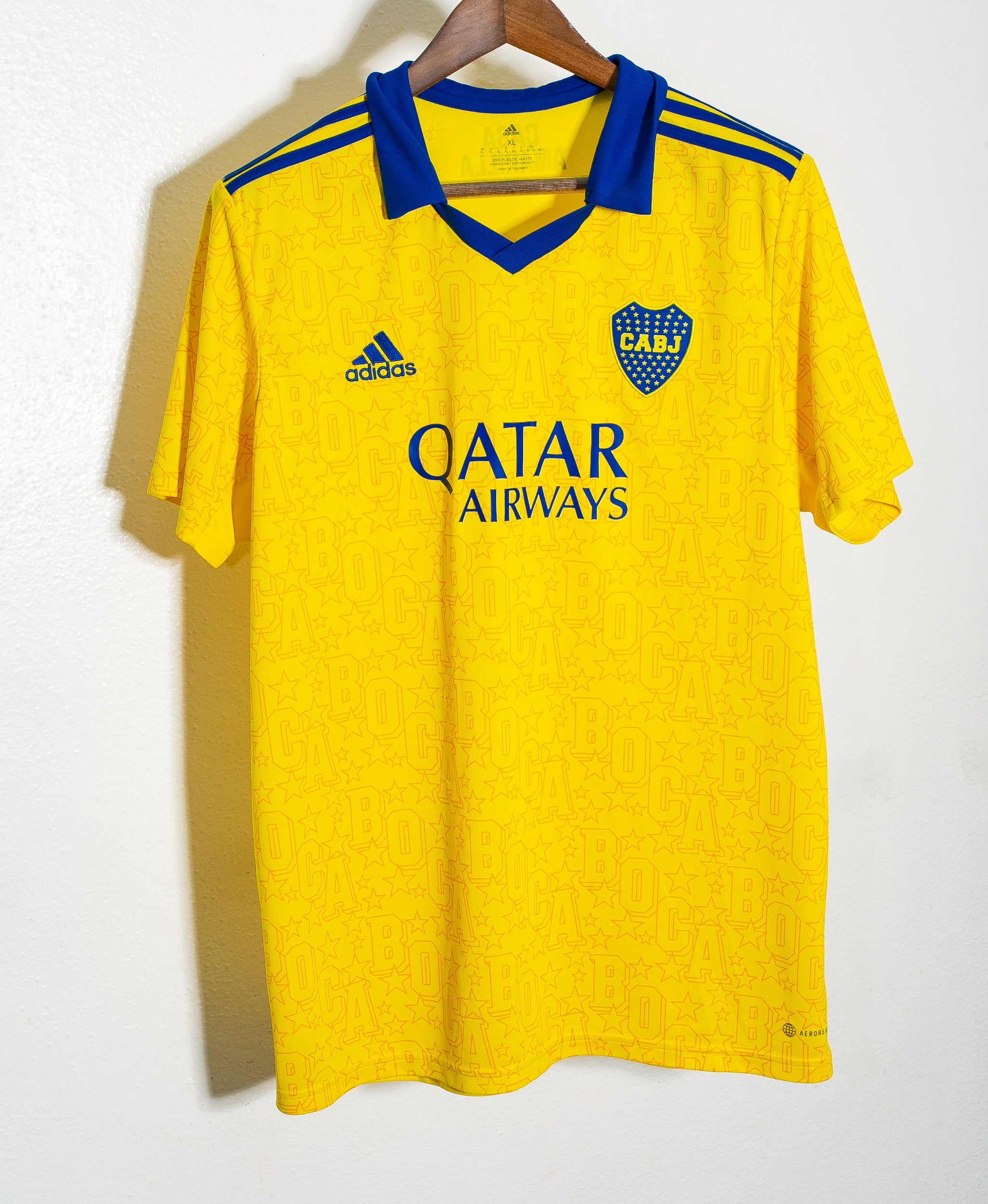 Vintage Soccer Jersey, Nike Argentina Primera Division Boca Juniors 2000 Home Authentic Nike Jersey Camiseta Extra-Large
