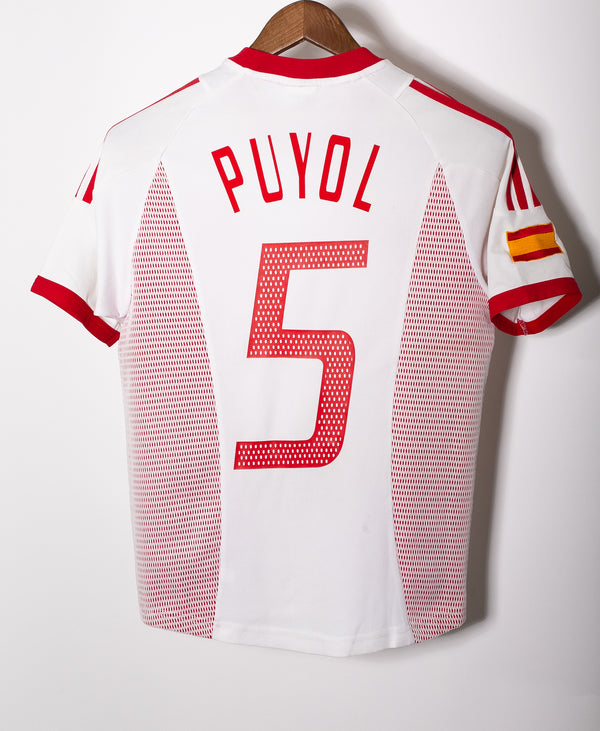 Spain 2002 Puyol Away Kit (YL)