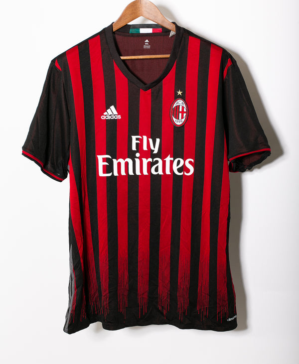 AC Milan 2016-17 Lapadula Home Kit (2XL)