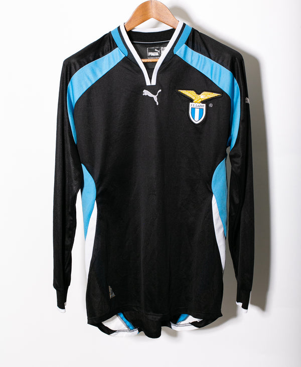 Lazio 2000-01 Veron Long Sleeve Away Kit (M)