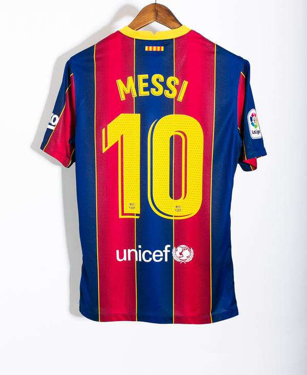 Barcelona 2020-21 Messi Home Kit (M)