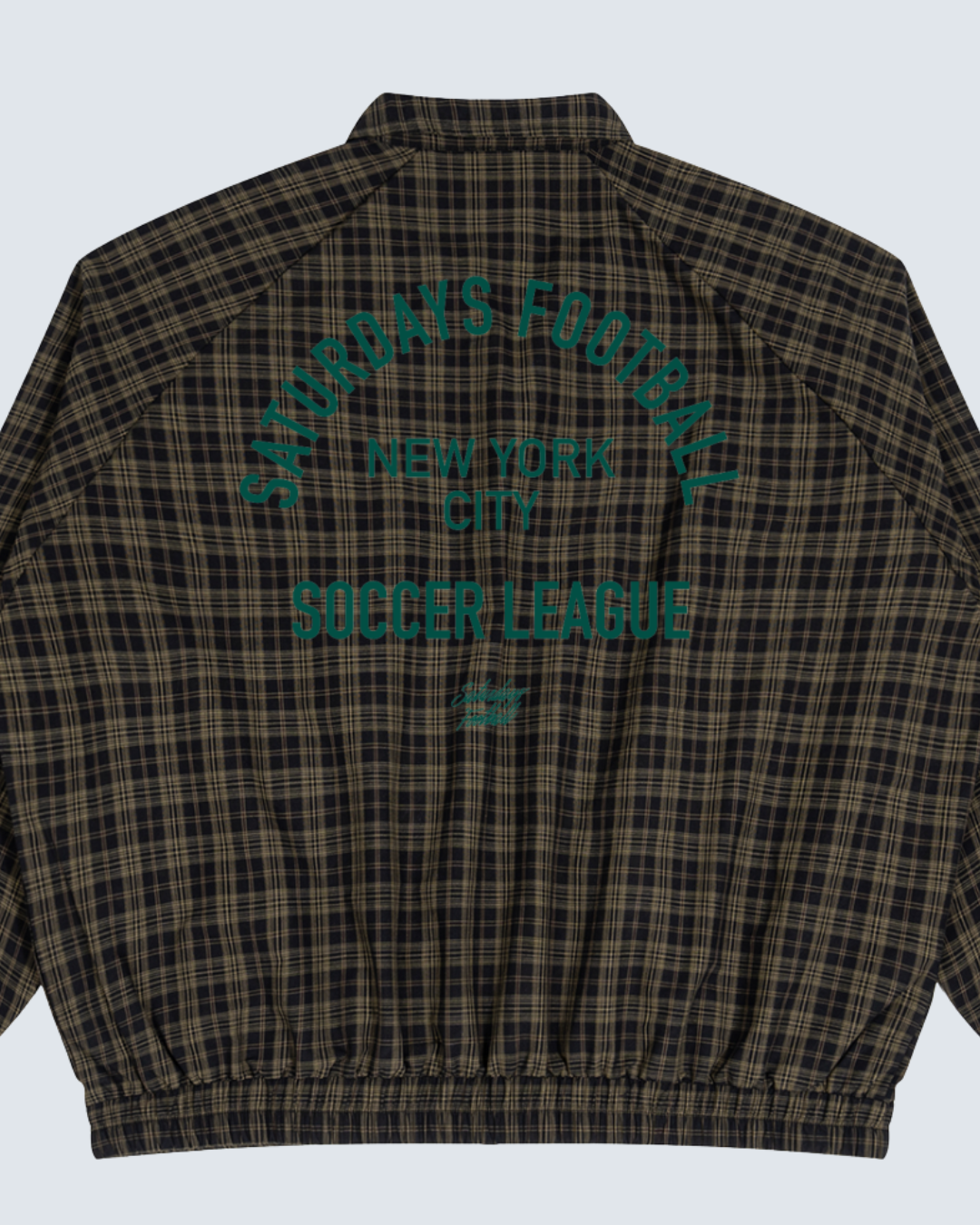 NYC Plaid Full-Zip Track Jacket