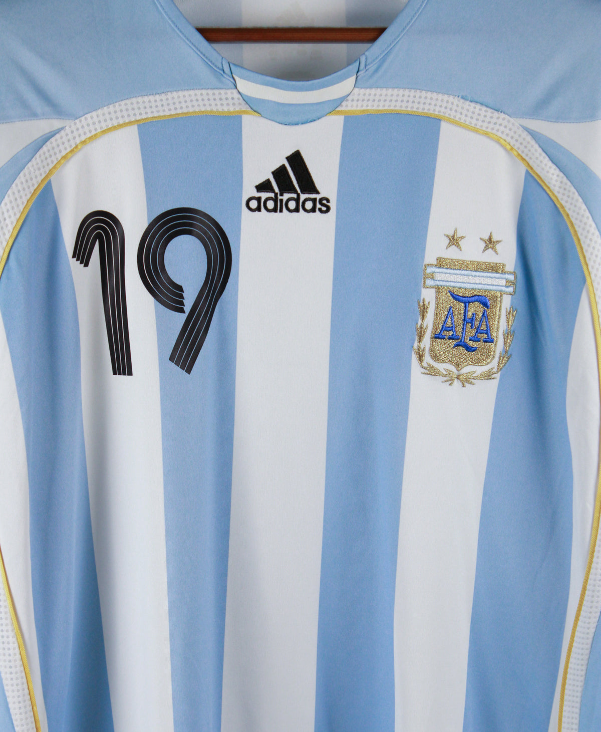 Argentina 2006-07 Messi Short Sleeve Home Kit (XL)