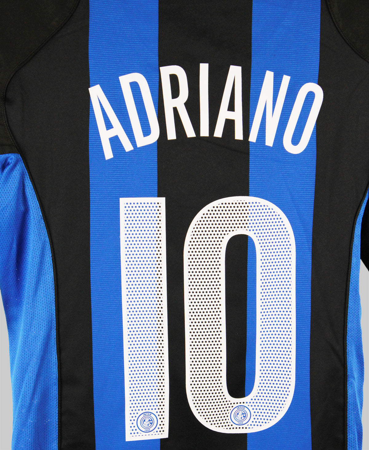 Inter Milan 2004-05 Adriano Short Sleeve Home Kit (S)