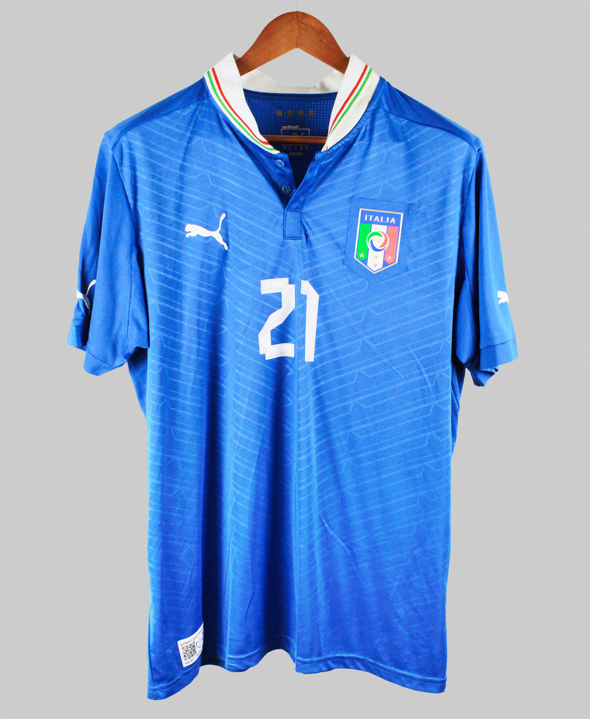 Italy 2011-12 Pirlo Short Sleeve Home Kit (XL)