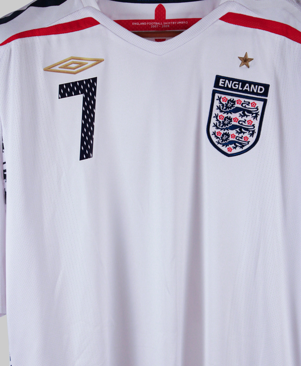 England 2007-08 Beckham Home Kit (2XL)