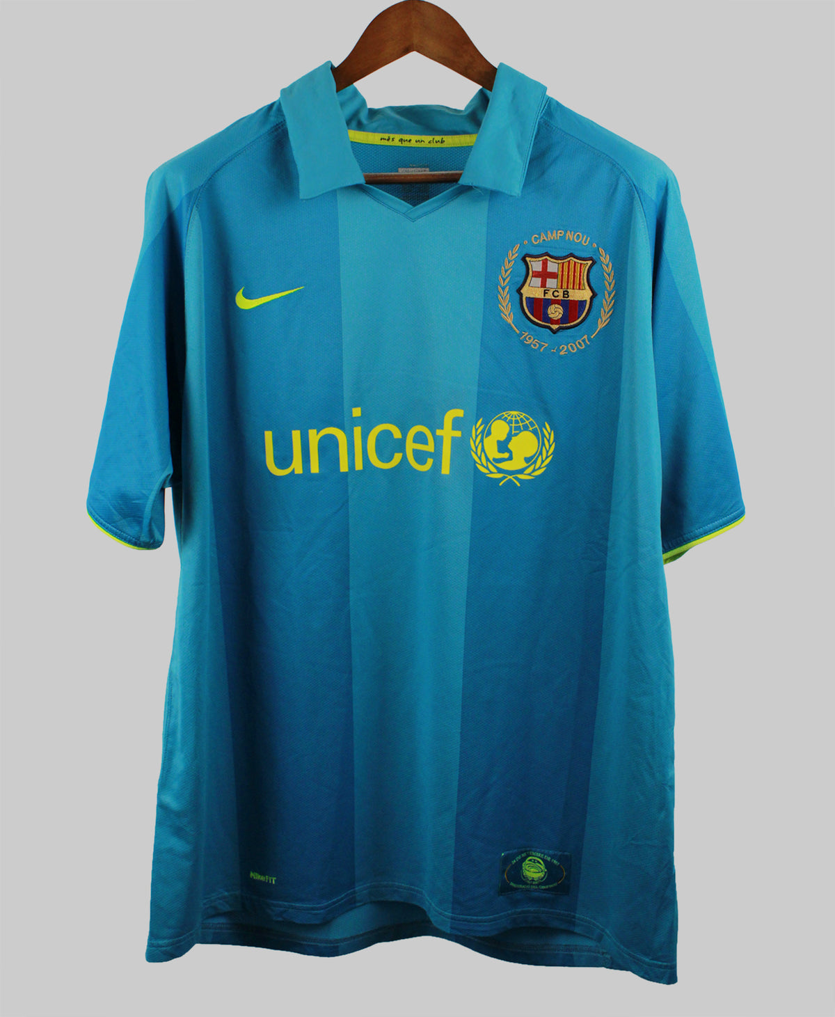 Barcelona 2007-08 Ronaldinho Away Kit (XL)
