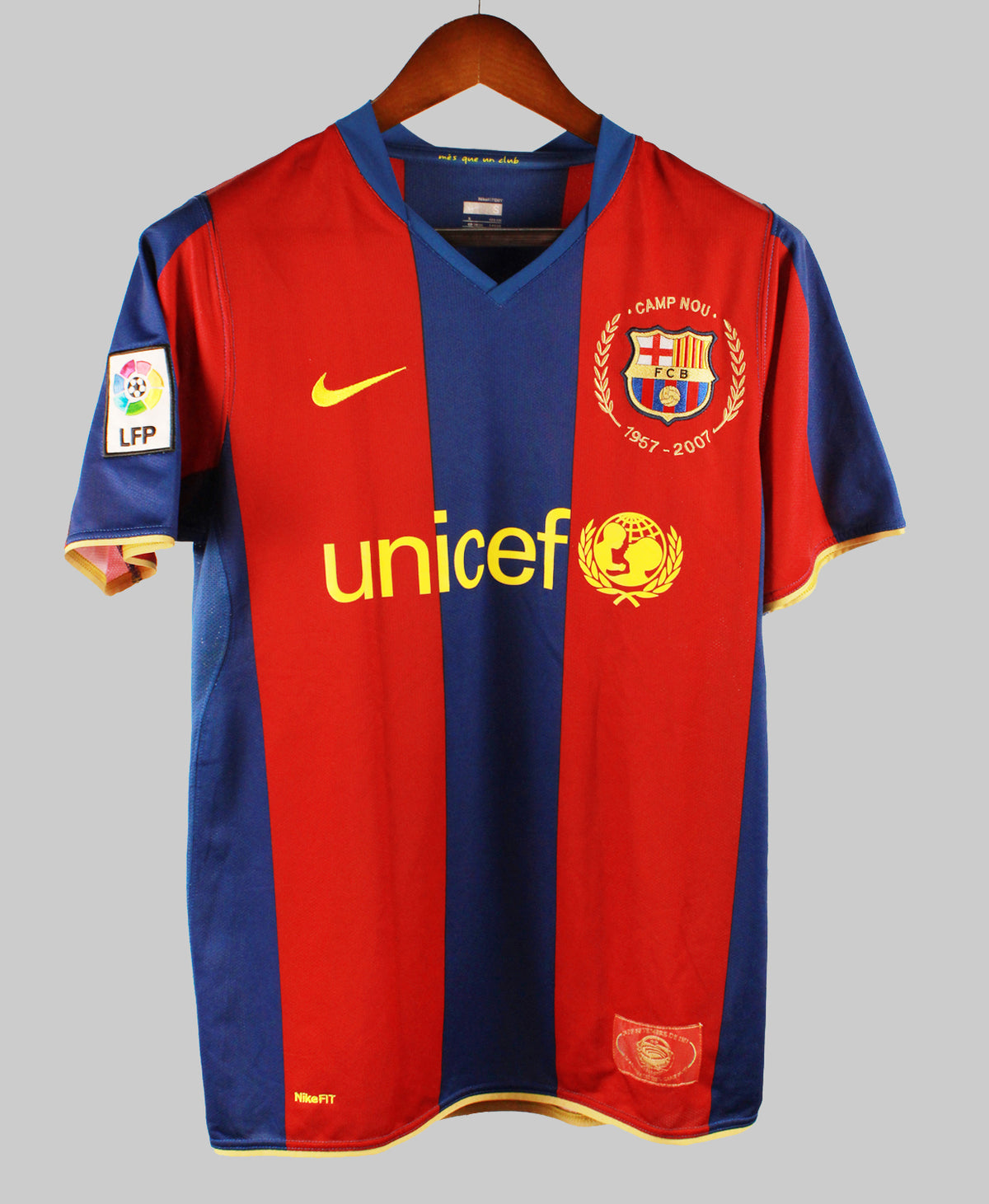 Barcelona 2007-08 Ronaldinho Home Kit (S)
