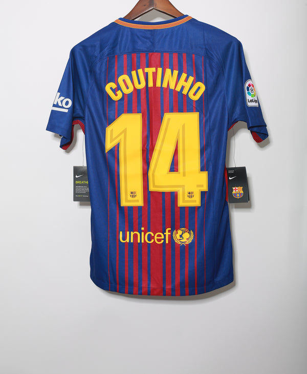 Barcelona 2017-18 Coutinho Home Kit BNWT (S)