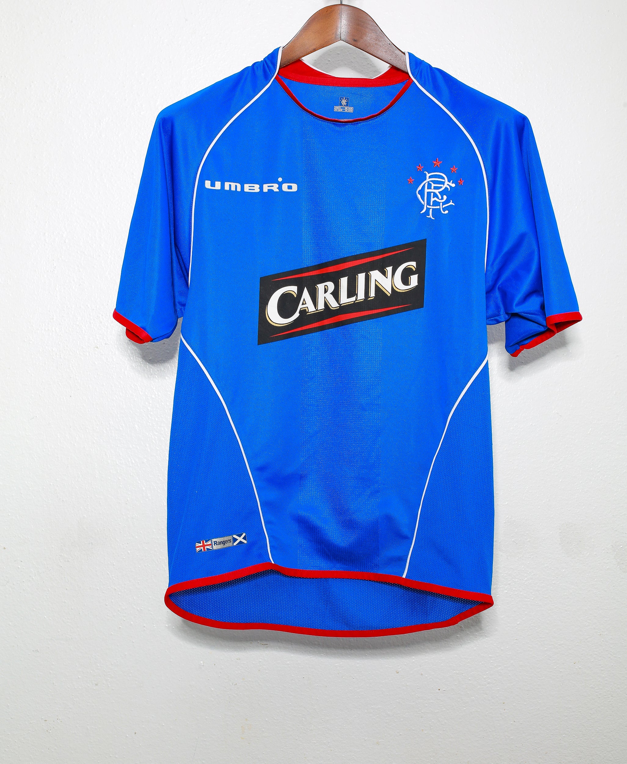 GLASGOW RANGERS 2020 2021 Champions 55 HOME Football Shirt Soccer Jersey Sz  S