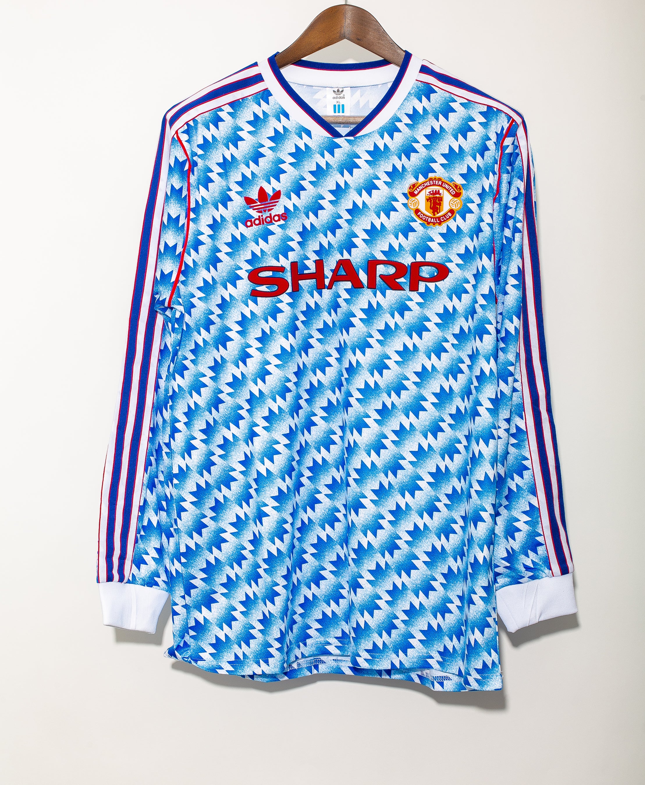 Manchester United 1990-91 Reissue Long Sleeve Away Kit (XL