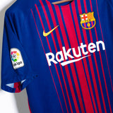 Barcelona 2017-18 Suarez Home Kit (L)