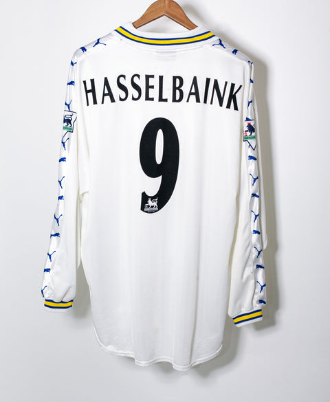 Leeds United 1998-00 Hasselbaink Long Sleeve Home Kit (XL)