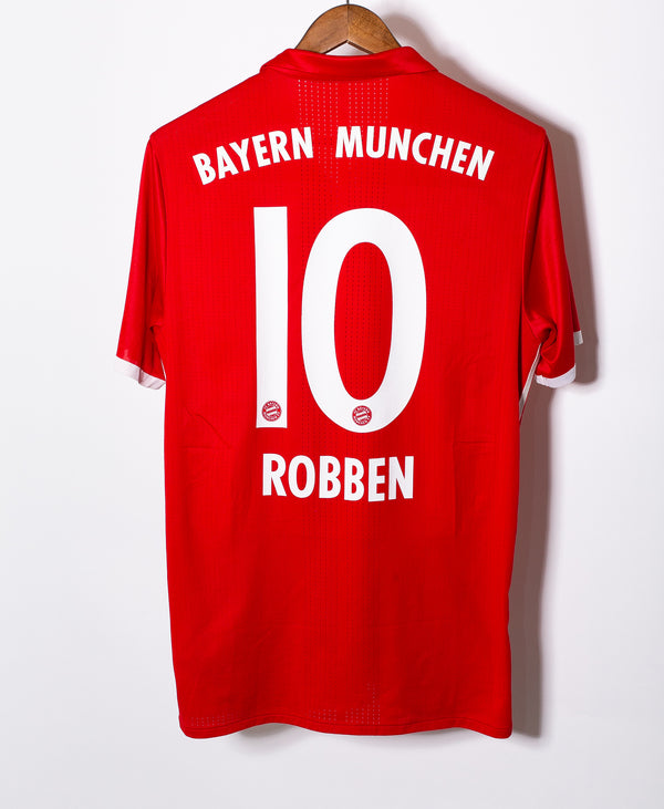 Bayern Munchen 2016-17 Robben Player Issue Home Kit (L)