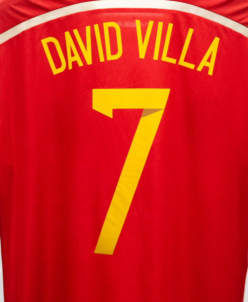 Spain 2014 David Villa Player Issue Home Kit w/ Tags (L)