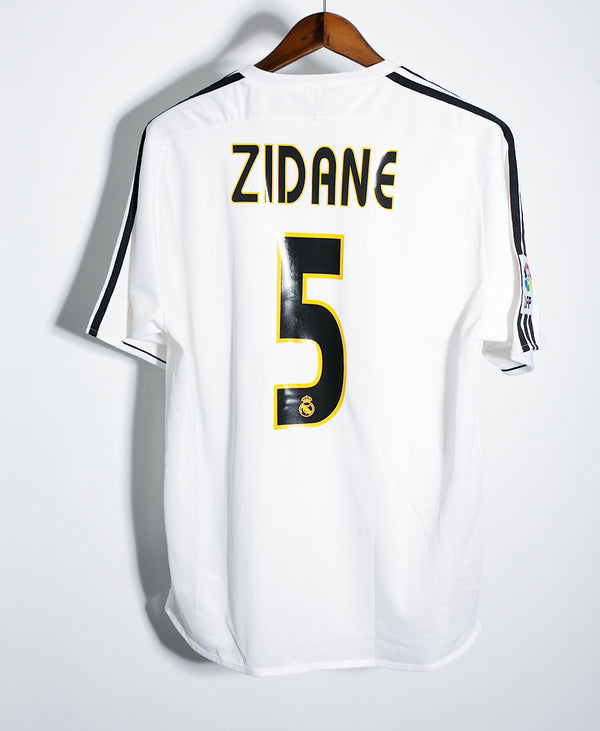 Real Madrid 2003-04 Zidane Player Issue Home Kit (L)