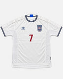 England 1999-00 Beckham Home Kit (L) - Front