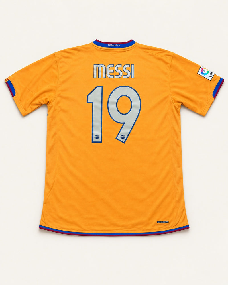 Barcelona 2006-07 Messi away vintage football shirt, size 2XL, back.