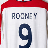 England 2004 Rooney Long Sleeve Home Kit (2XL)