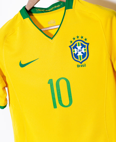 Brazil 2008 Ronaldinho Home Kit (S)