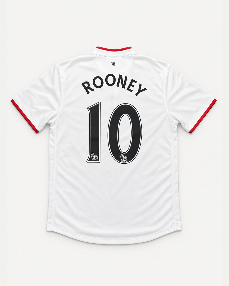 Manchester United 2012-13 Rooney away vintage football shirt, size Large, back.