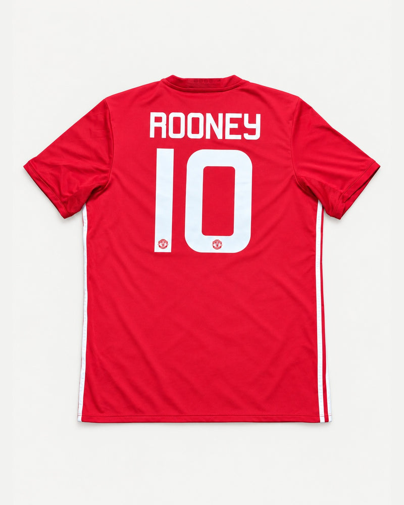 Manchester United 2016-17 Rooney home vintage football shirt, size XL, back.