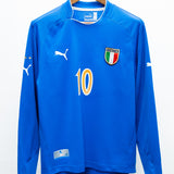 Italy 2003 Totti Long Sleeve Home Kit (L)