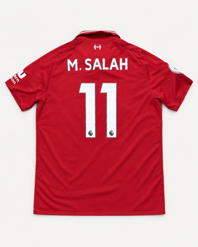 Liverpool 2018-19 M. Salah home vintage football shirt, size XL, back.