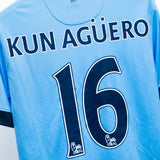 Manchester City 2013-14 Aguero Home Kit (L)
