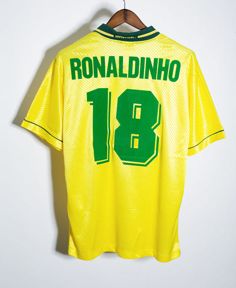 Brazil 1996 Ronaldinho Home Kit (L)