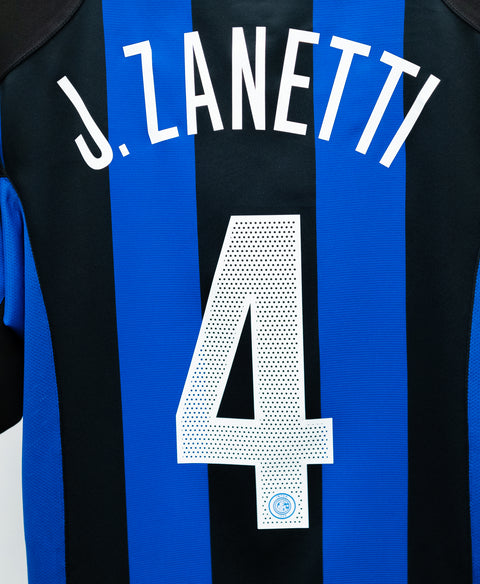 Inter Milan 2004-05 J. Zanetti Home Kit (L)