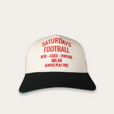 Milan Red 5 Panel Cap