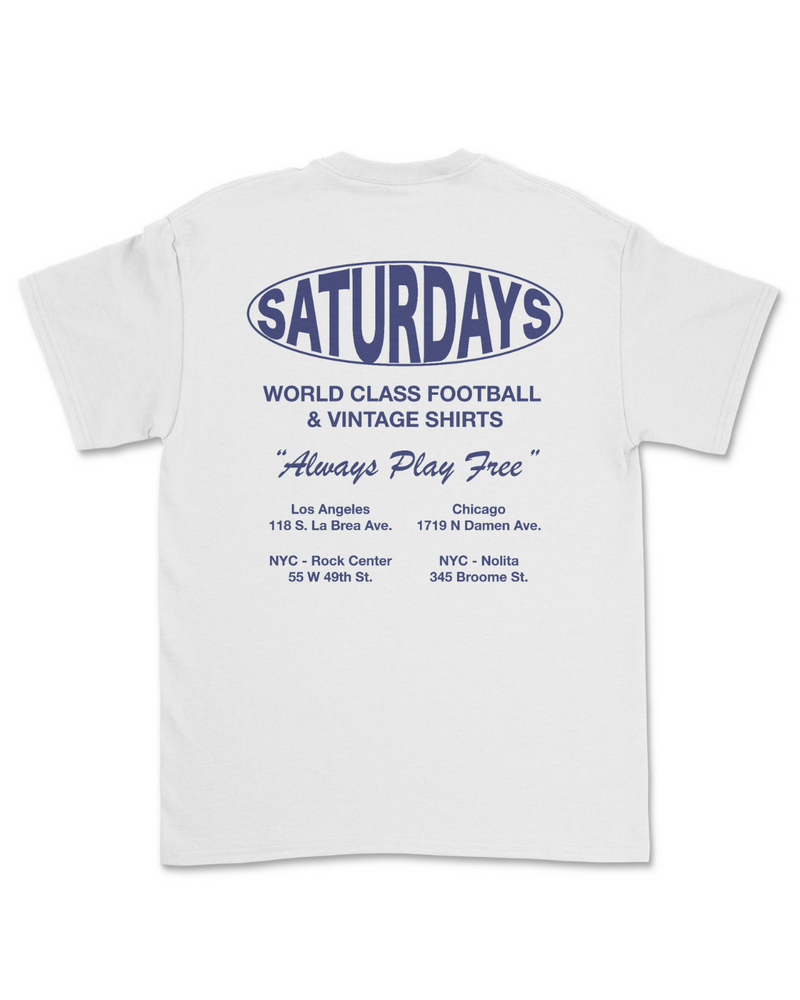Saturdays Football World Class T-Shirt in White