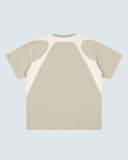 Contrast Panel Cotton T-Shirt
