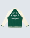 Contrast Raglan Sleeve Stadium Jacket