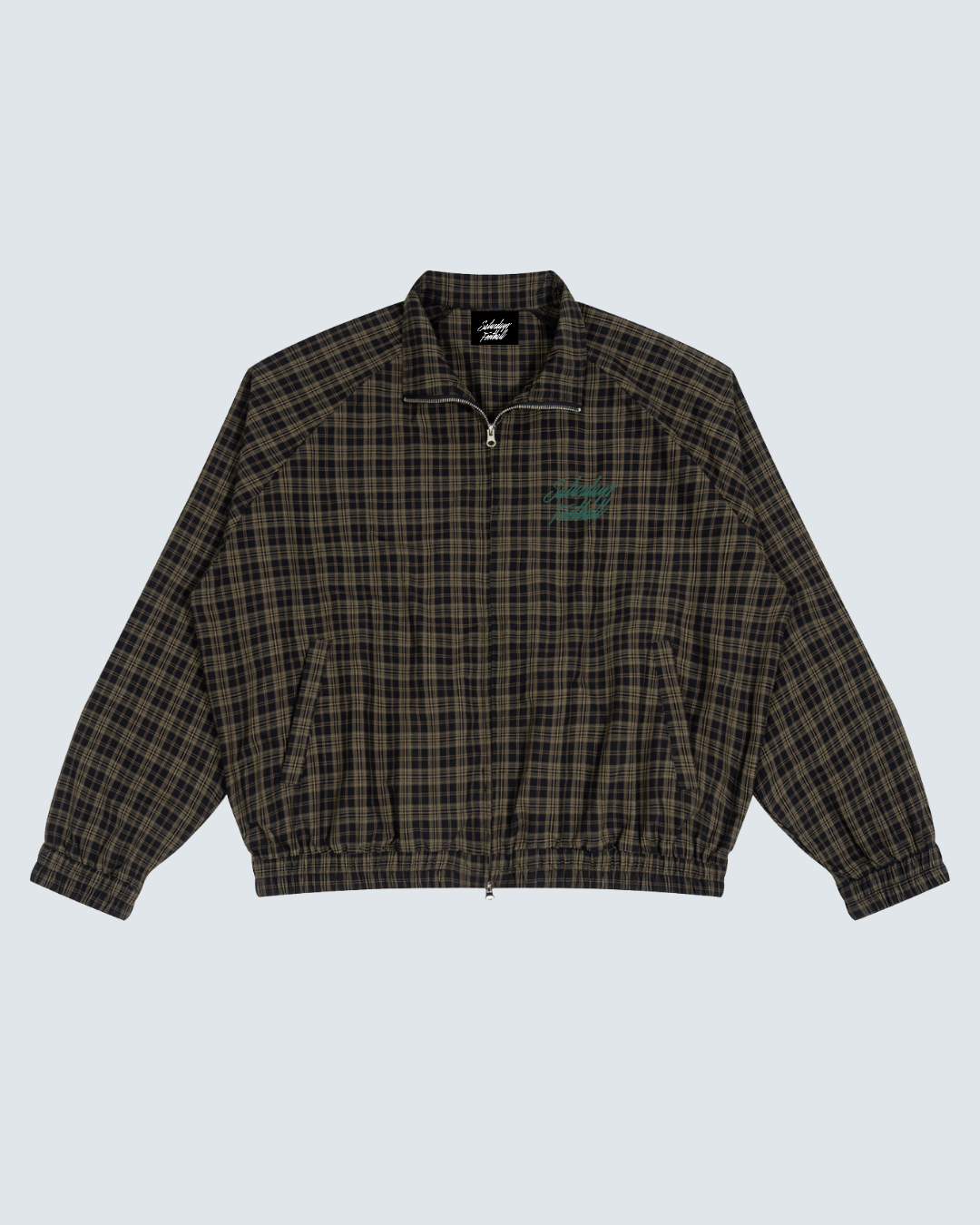 NYC Plaid Full-Zip Track Jacket
