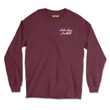 Worldwide Long Sleeve T Shirt - Maroon