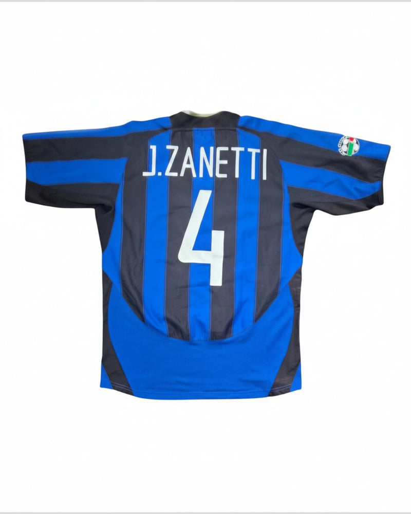 Inter Milan 2003-04 J. Zanetti Home Kit (Large)